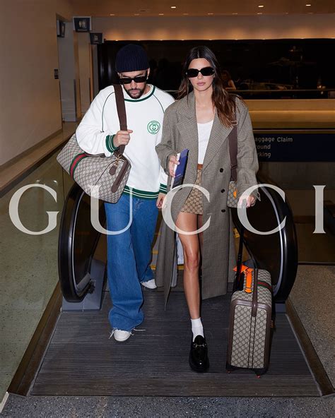 gucci kendall and bad bunny